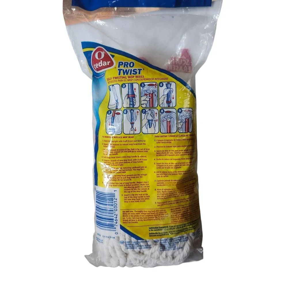 O Cedar Pro Twist -Self Twisting Mop Refill Sealed NEW Pkg